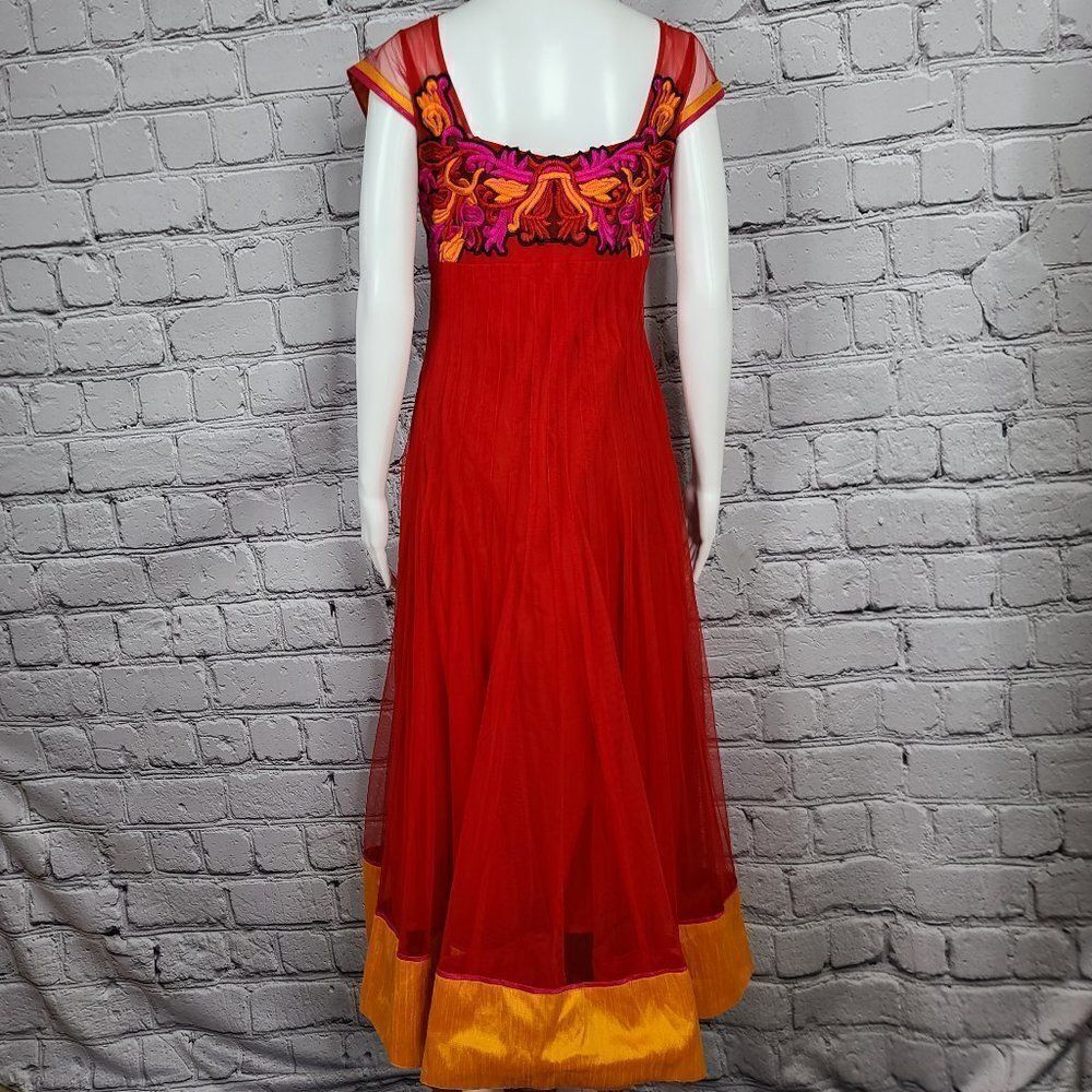 Colorful Embossed Dress, Size Small - Picture 5 of 10